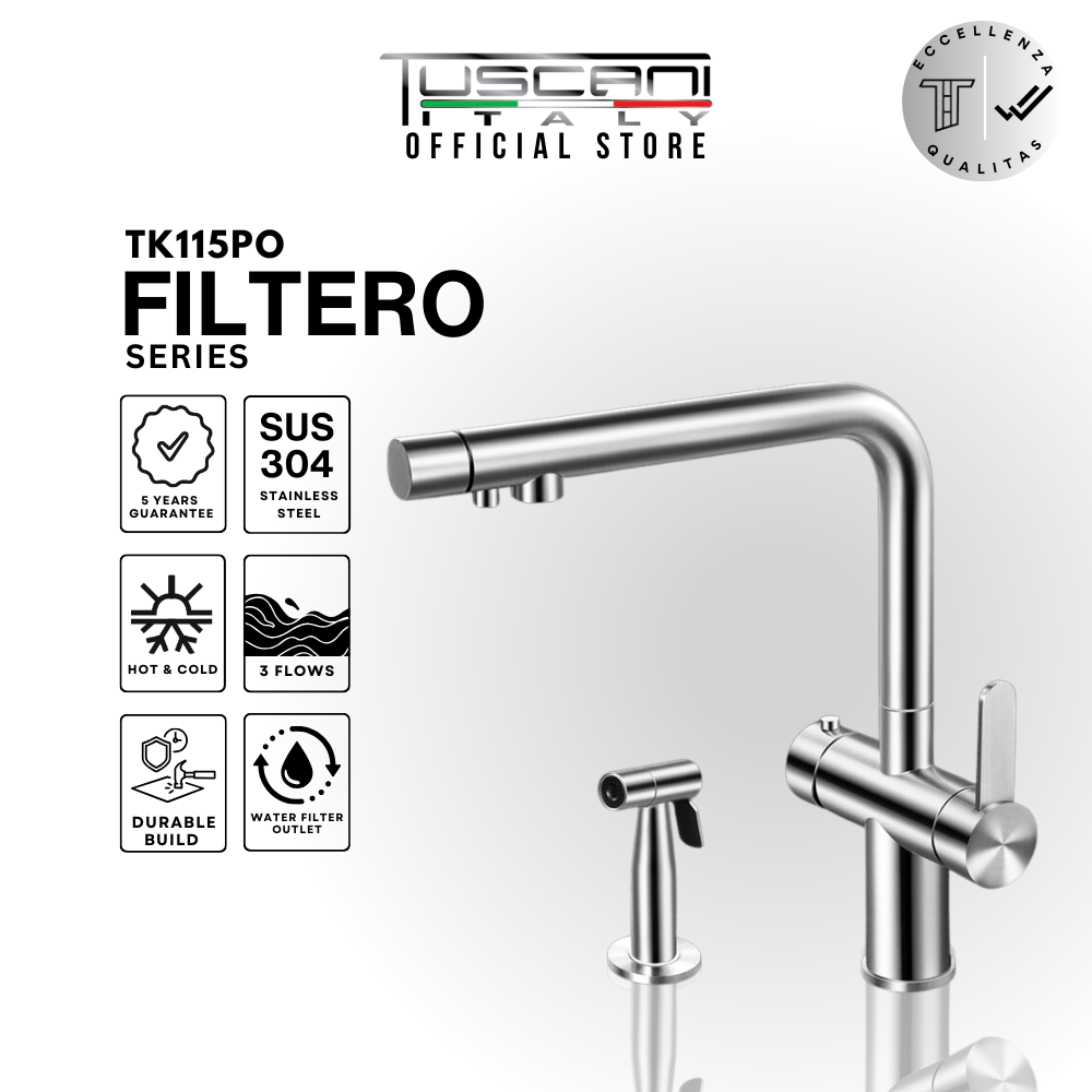 TK115PO-S - Kitania Series Pull Out Kitchen Mixer