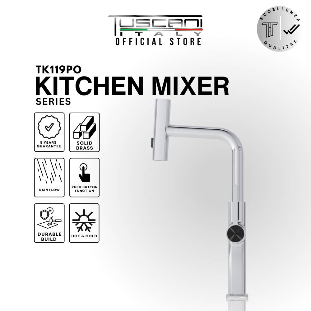 Tuscani TK119-PO Kitchen Mixer Pull Out