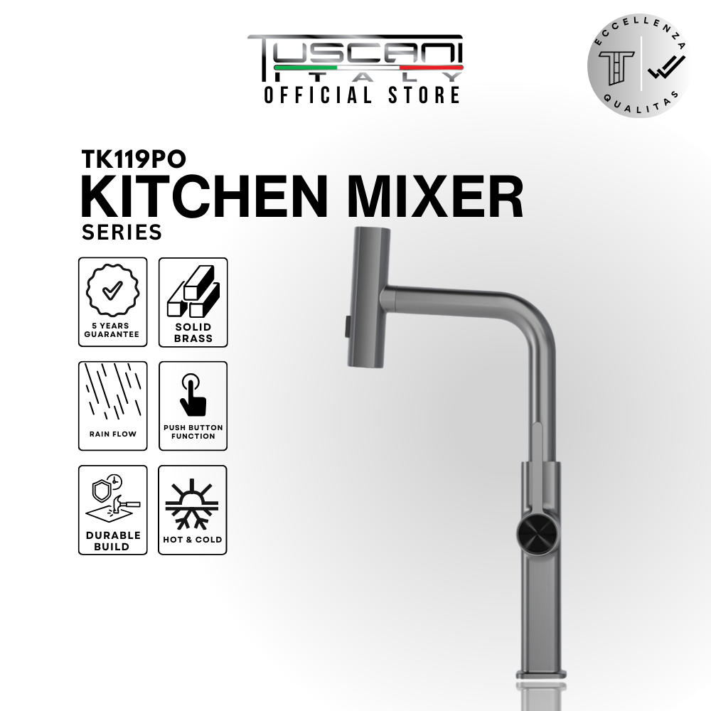 Tuscani TK119-PO Kitchen Mixer Pull Out