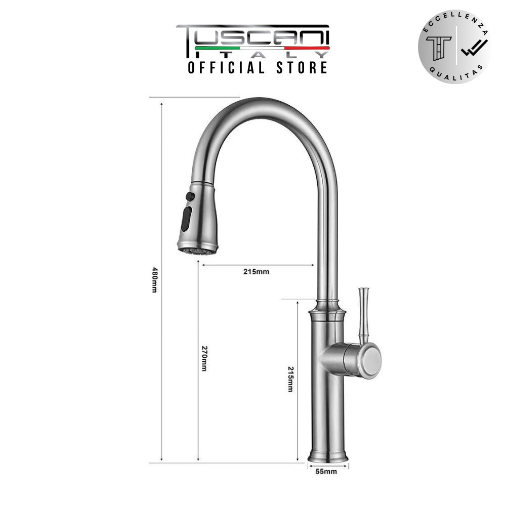 Tuscani TK124PO Mixer Kitchen Tap