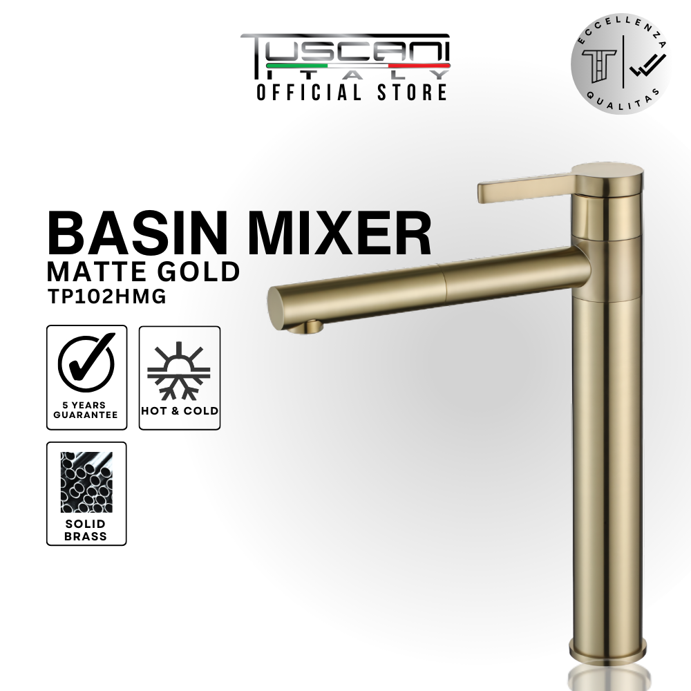 TP102H - Pulizia Series High Basin Mixer