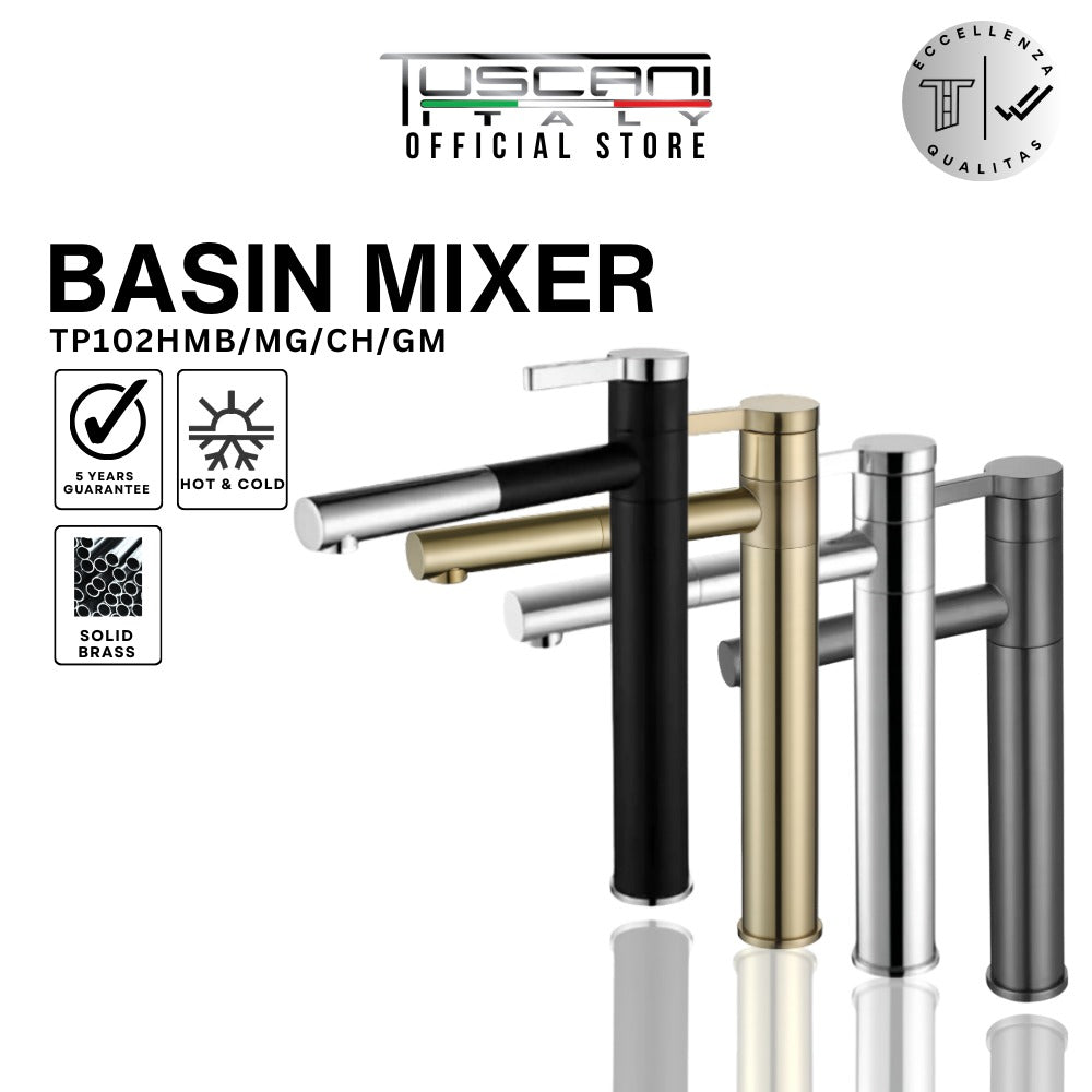 TP102H - Pulizia Series High Basin Mixer