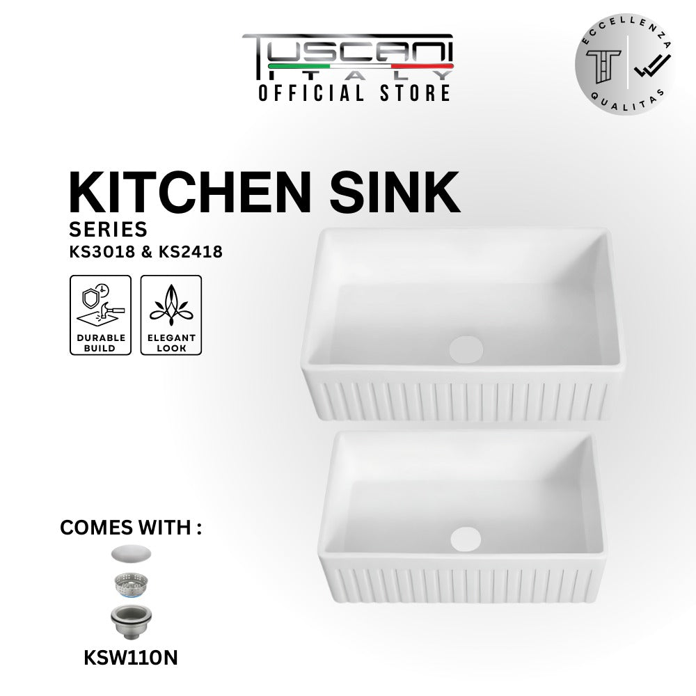 KS2418 | KS3018 - Farmhouse Kitchen Sink