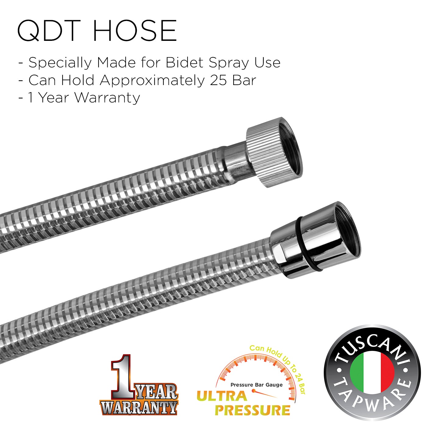 1.2m QDT - Shower Hose