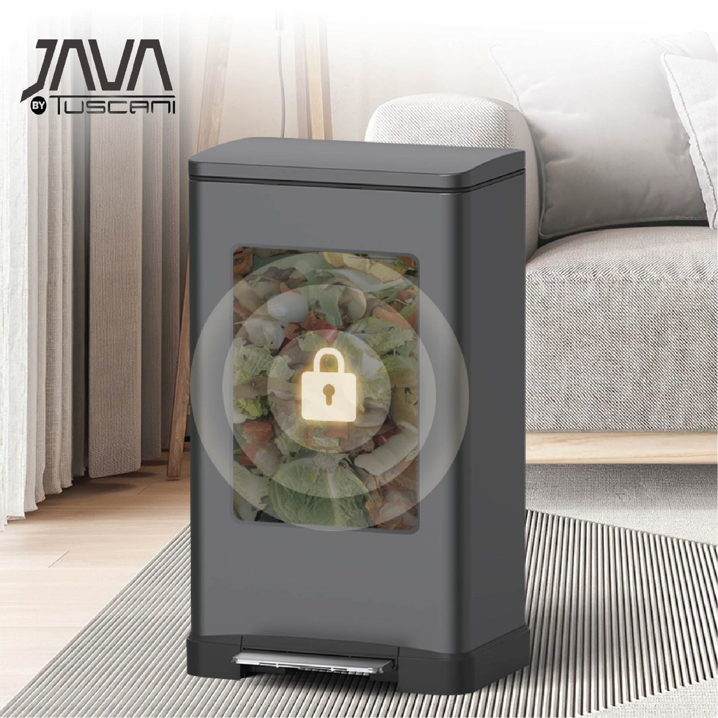 Tuscani JAVA TJ-8858 Pedal Bin