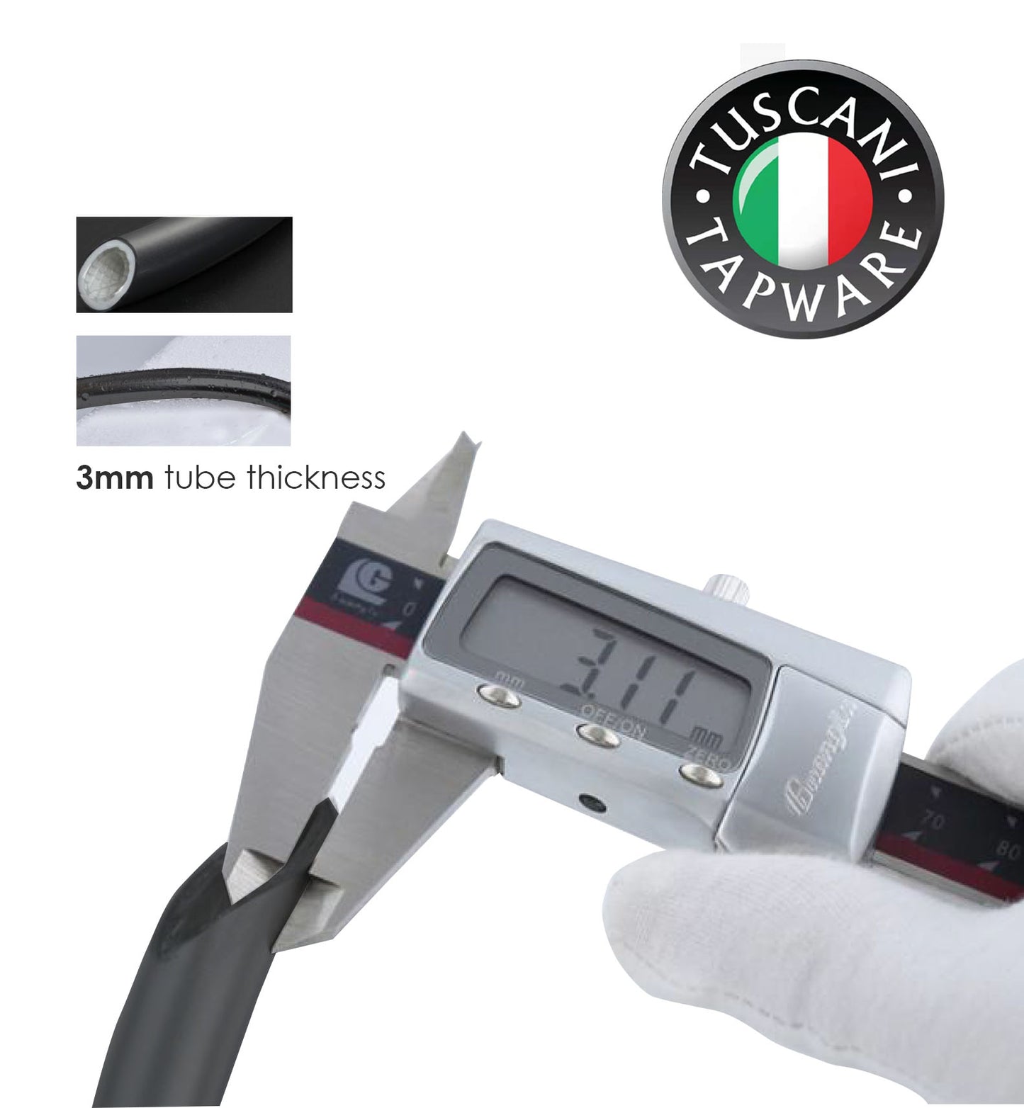 1.2mB | 1.5mB - Black Concept Shower & Bidet / HandSpray Hose