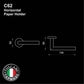 C62 - COLOSEO Series Paper Holder - Bathroom Accessories
