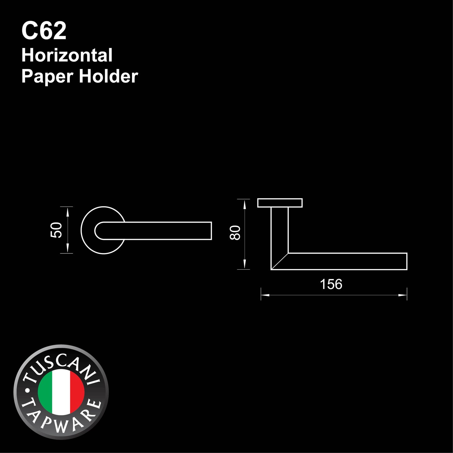 C62 - COLOSEO Series Paper Holder - Bathroom Accessories