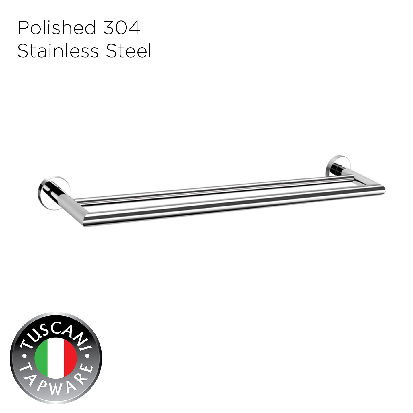 C6DB - COLOSEO Series Double Towel Bar- Bathroom Accessories