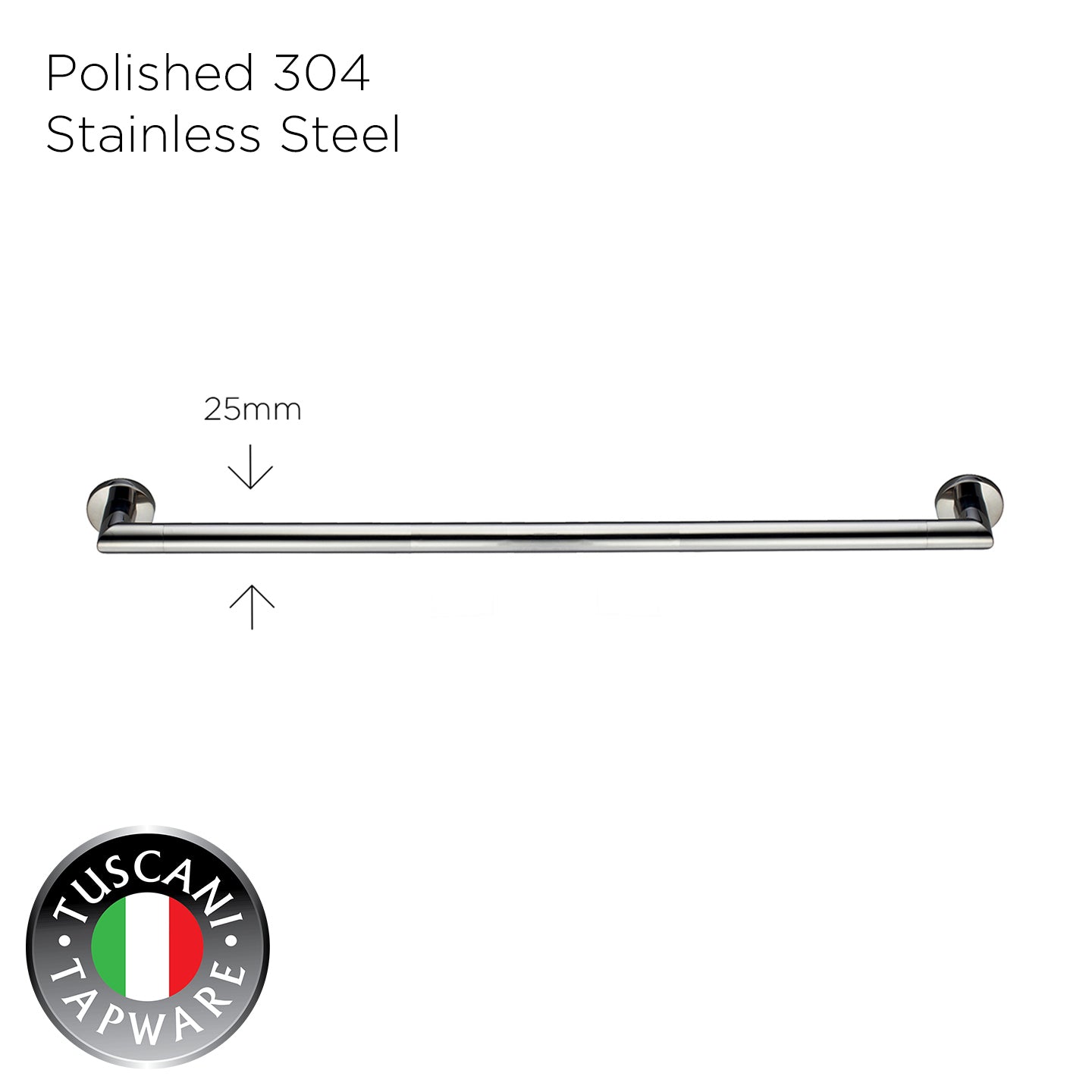 C6SB - COLOSEO Series Single Towel Bar - Bathroom Accessories