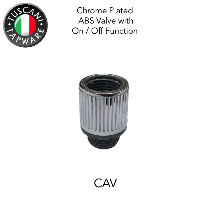 CAV - Chrome Plated ABS Valve with On / Off Function
