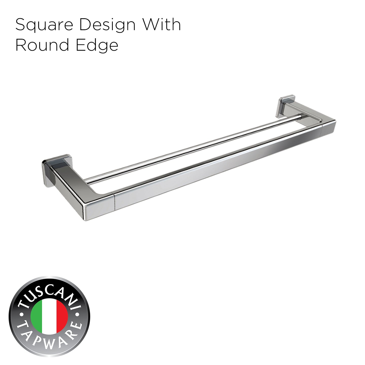 Q6DB - QUATRIO Series Double Towel Bar - Bathroom Accessories