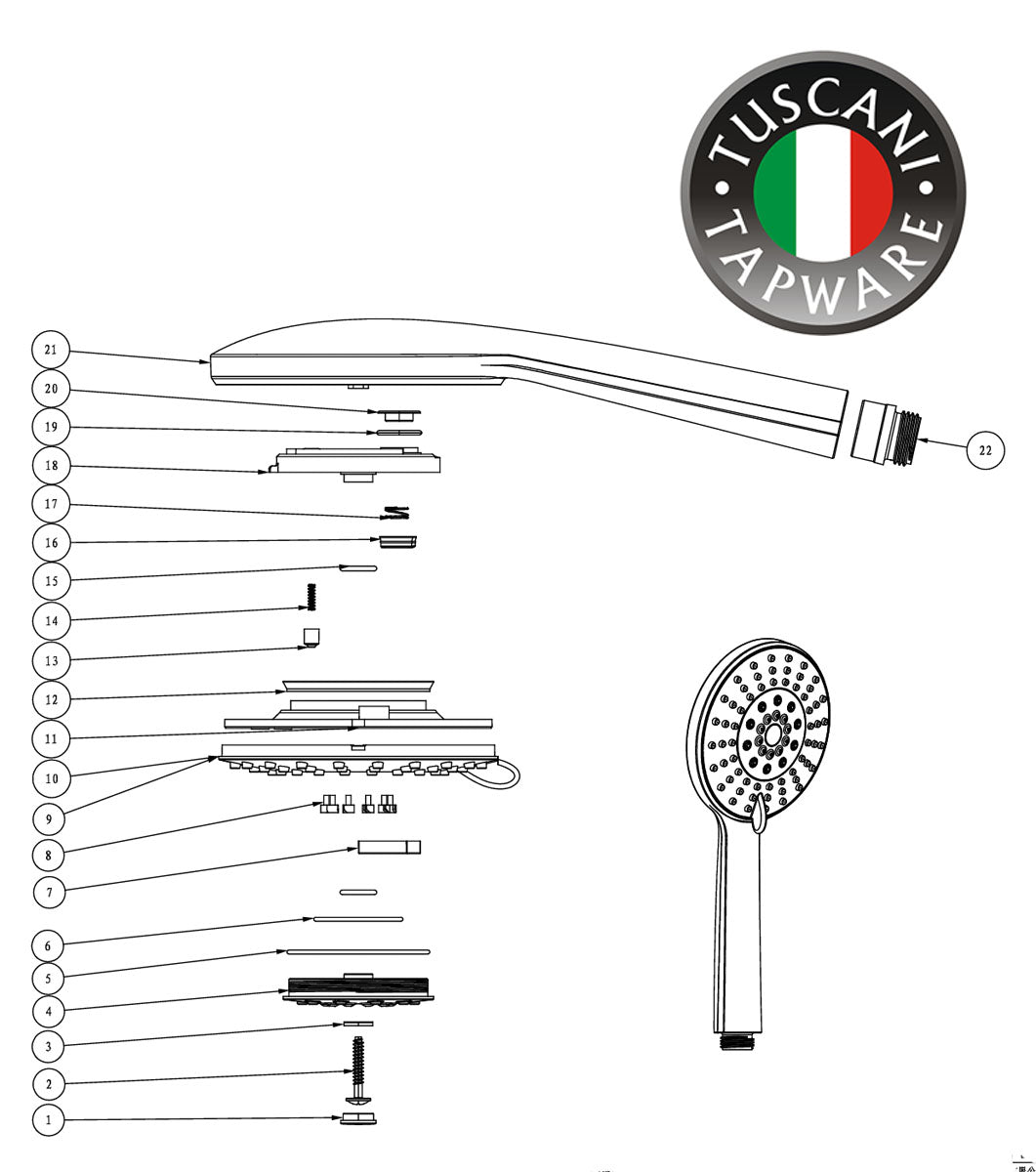 R12 - ROMBUSTO Series - Hand Shower