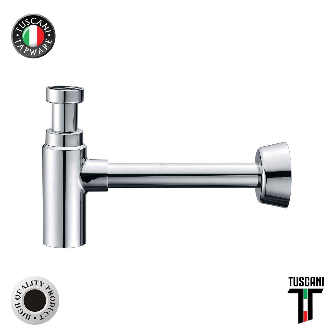 SBT - Sleek Bottle Trap chrome plumbing fixture for sink drainage