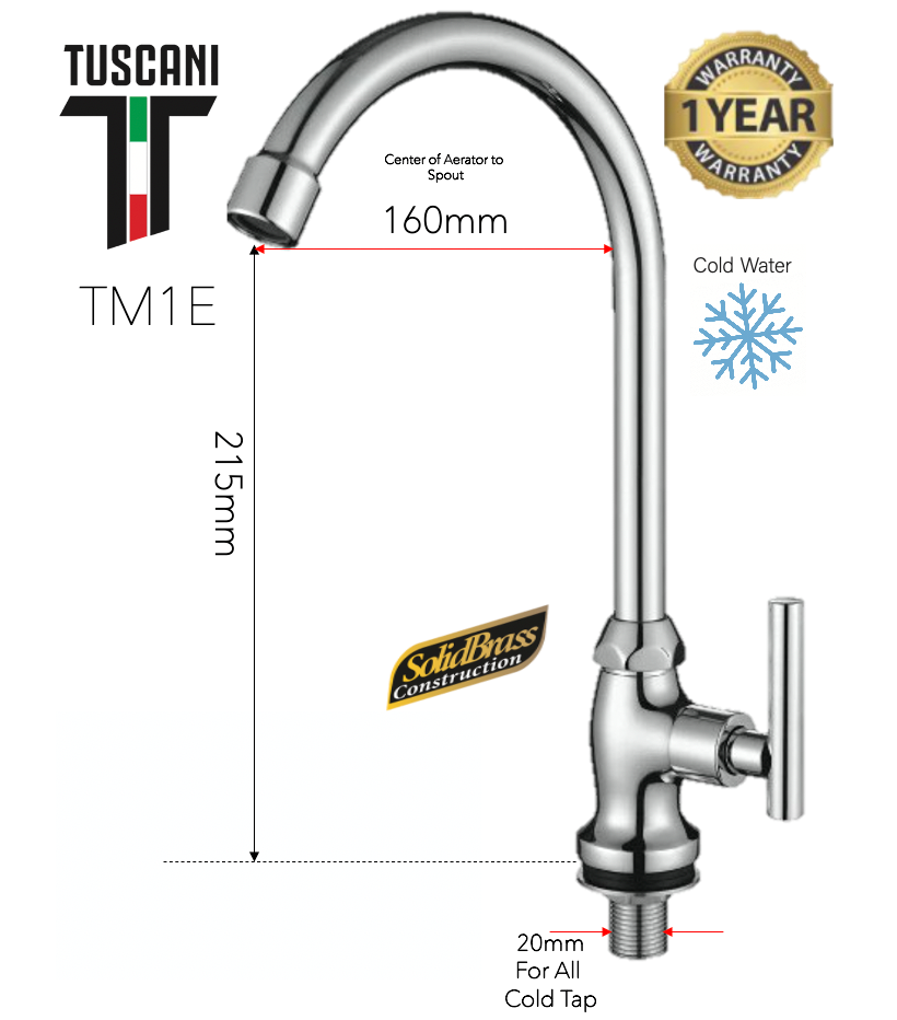 TM1E - Prudence Series Kitchen Cold Tap