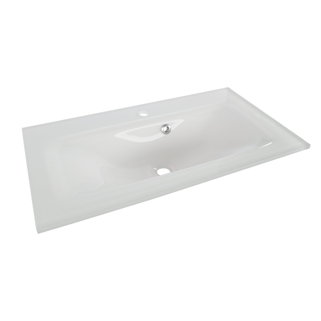 TBW530GVW | TBW610GVW - White Glass Vanity Basin