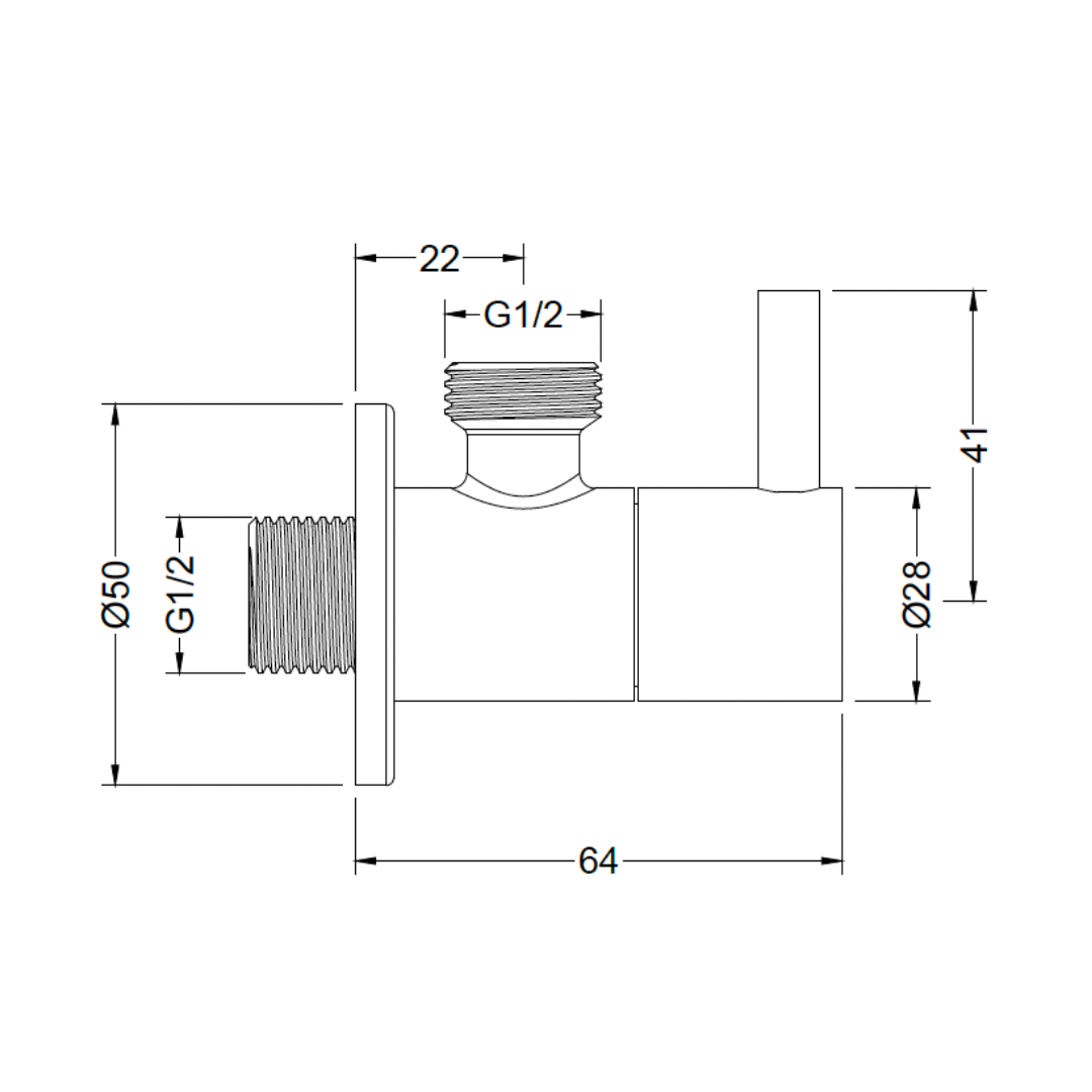 TH-S5 - Hydrosmith Series Angle Valve