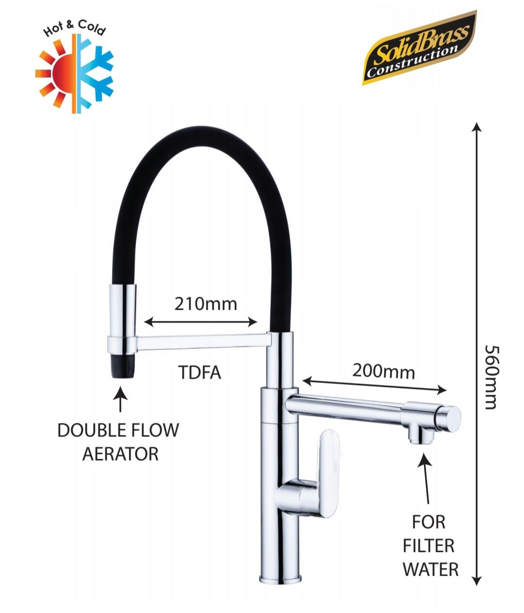 TK110PO - Kitania Series Pull Out Kitchen Mixer