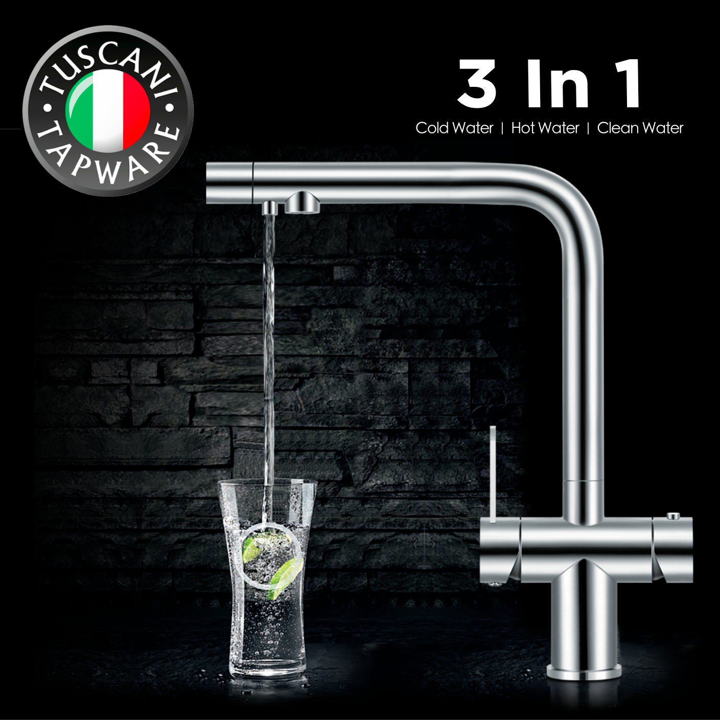 TK115PO-S - Kitania Series Pull Out Kitchen Mixer