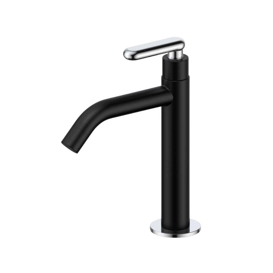 TM2BL - Montova Series Black Basin Cold Tap