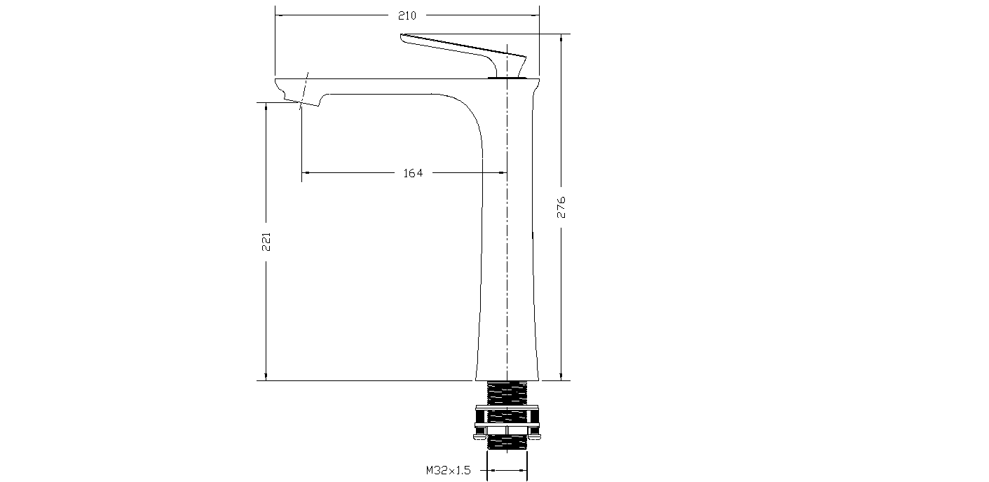 TR102H-1 - Rivana Series High Basin Mixer