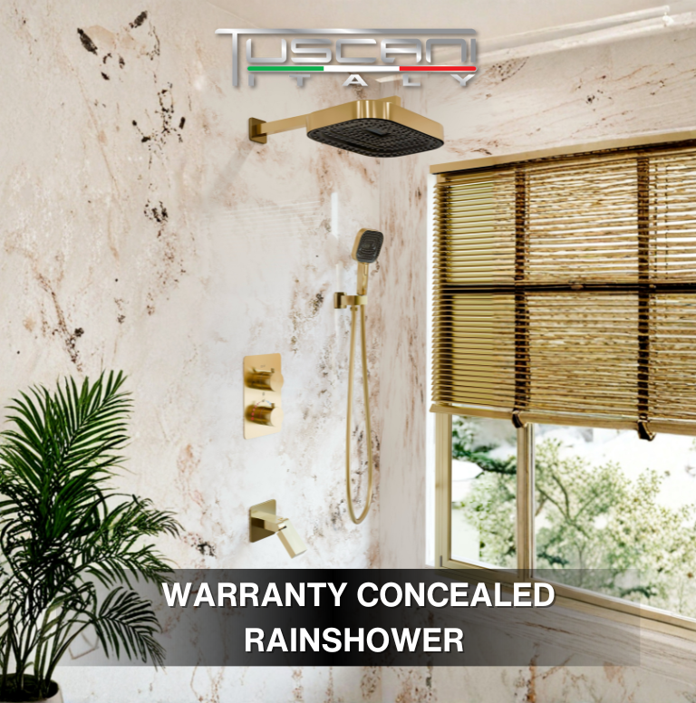 WARRANTY CONCEALED RAINSHOWER
