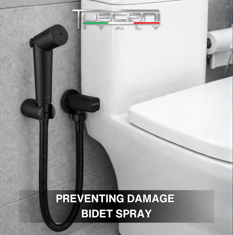 PREVENTING DAMAGE BIDET SPRAY