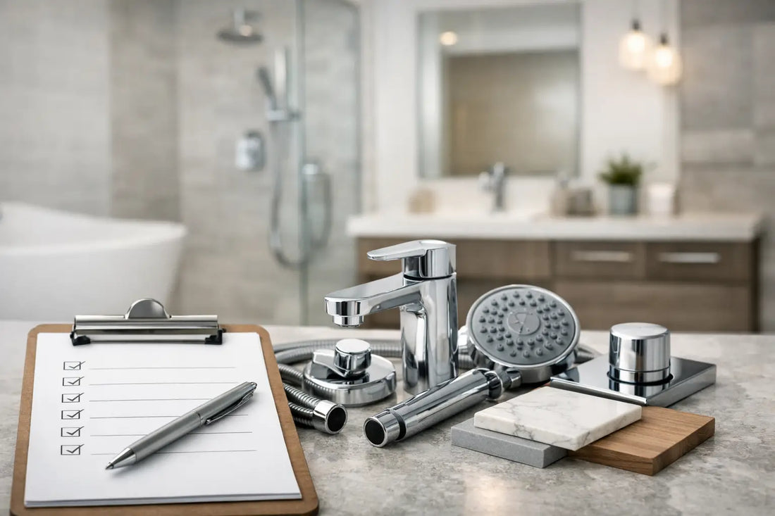 Bathroom Fixture Checklist for New Builds