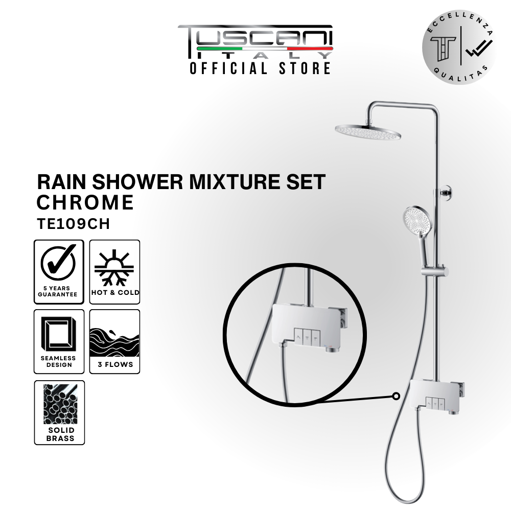 TE109 - Piano Rain Shower Set