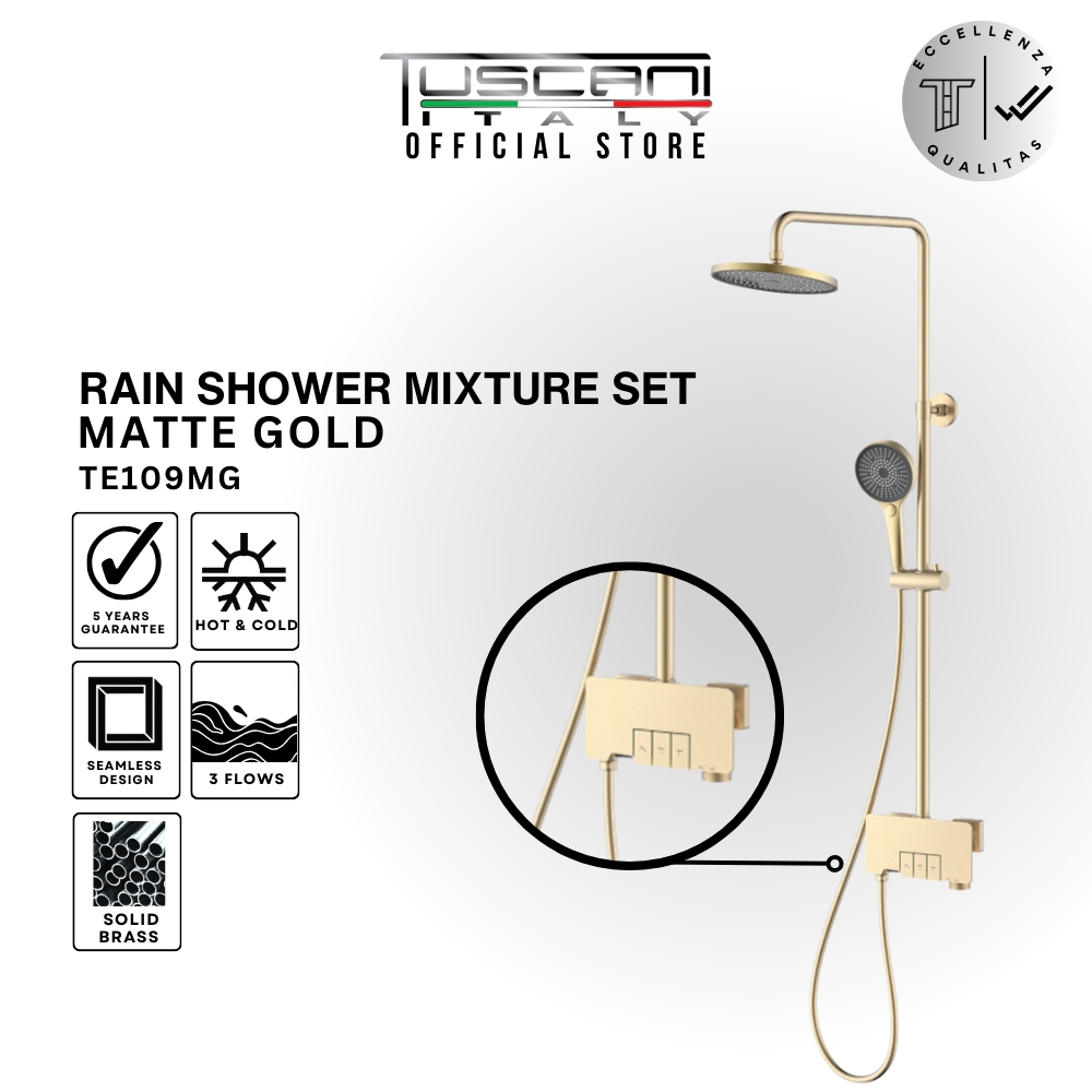 TE109 - Piano Rain Shower Set