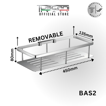 BAS1 | BAS2 - Removable Straight Shelf - Bathroom Accessories