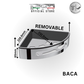 BACA - Removable Corner Shelf - Bathroom Accessories
