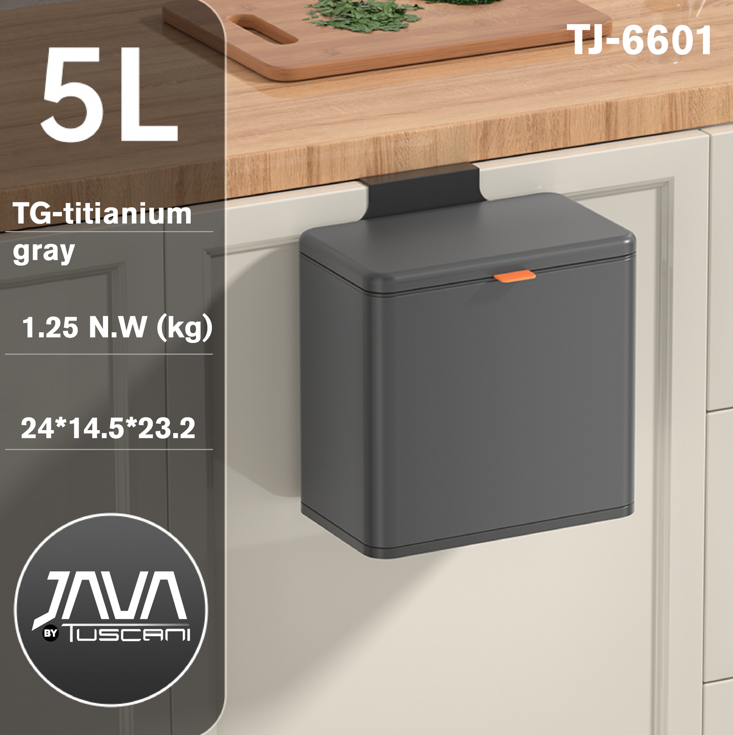 Tuscani JAVA TJ-6601 Hanging Wall/ Mounted bin