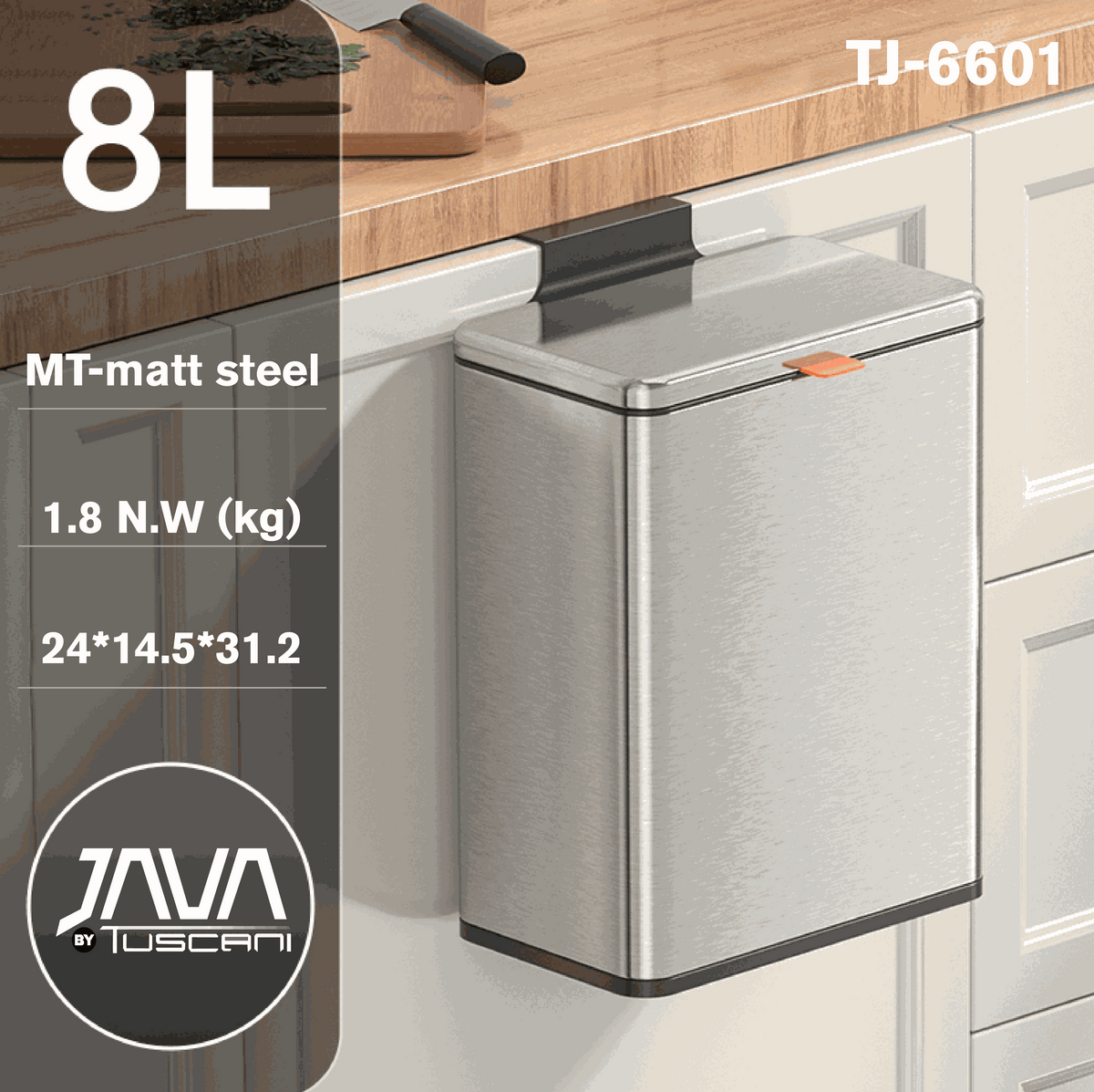 Tuscani JAVA TJ-6601 Hanging Wall/ Mounted bin – Tuscani Italy Pte Ltd