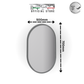 7050-OV - Oval Mirror