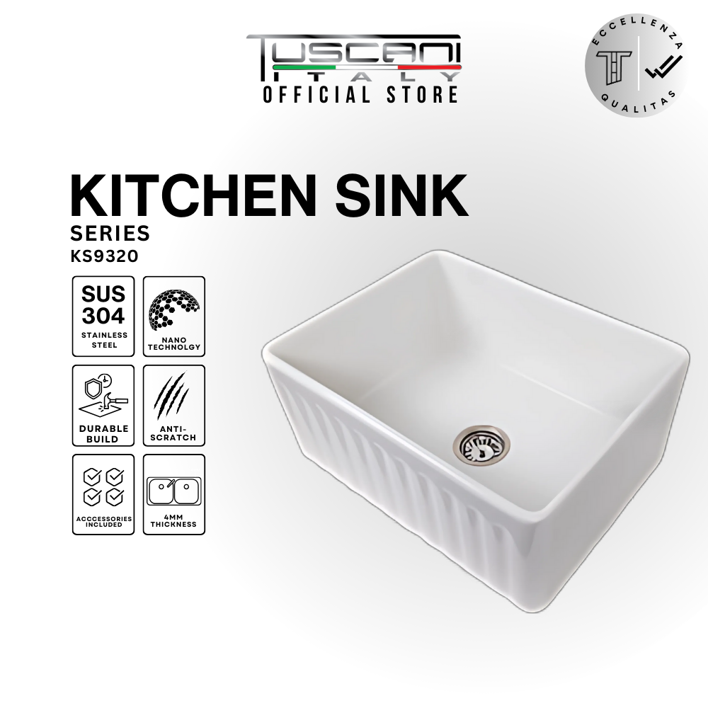 Tuscani KS9320 Farm House Kitchen Sink