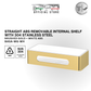 BASA - Removable Straight Shelf - Bathroom Accessories (304 Stainless Steel & ABS)