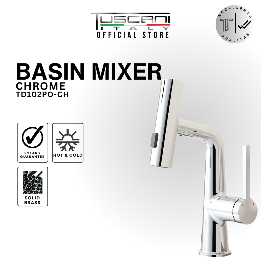 Tuscani TD102PO Basin Mixer