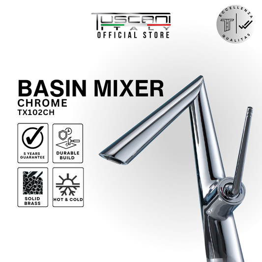 Tuscani TX102 Designer Basin Mixer