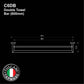 C6DB - COLOSEO Series Double Towel Bar- Bathroom Accessories