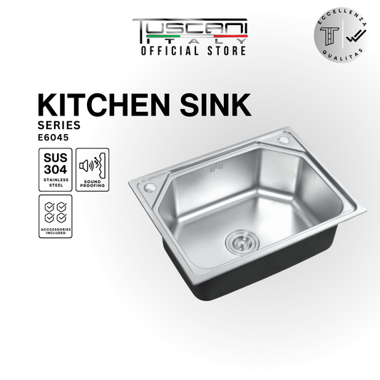 E6045 Top & Under-Mount Use Kitchen Sink