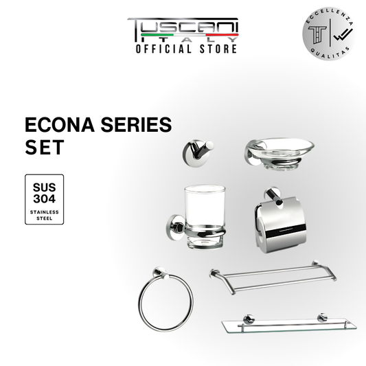 Econa Series - 7 Pieces Bathroom Accessories Set