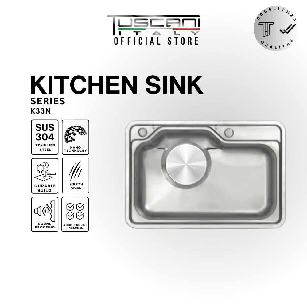 K11 | K22 | K33 - Top & Under Mount Use Kitchen Sink