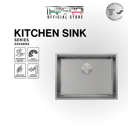 K6448NS Top & Under-Mount Use Kitchen Sink