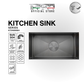 K7248NBH Top & Under-Mount Use Kitchen Sink