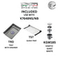 K7648NS Top & Under-Mount Use Kitchen Sink