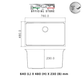 K7648NS Top & Under-Mount Use Kitchen Sink