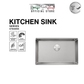K7648NS Top & Under-Mount Use Kitchen Sink