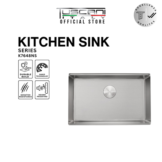 K7648NS Top & Under-Mount Use Kitchen Sink