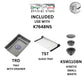 K7648NS Top & Under-Mount Use Kitchen Sink